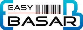 Logo von Easy-Basar mit der Aufschrift EASY BASAR und einem Strichcode